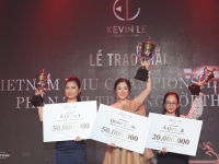 Đạt giải nhất hạng mục điêu khắc trên người thật cuộc thi Vietnam PMU Championship 2020